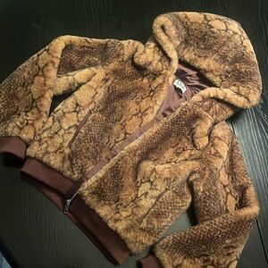 Mia faux for little girl jacket